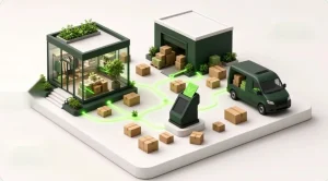 فروشگاه اینترنتی، انبار و ارسال در یک مسیر